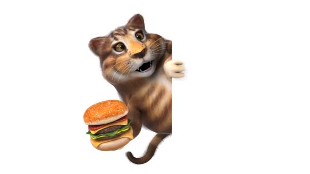 햄버거 애니메이션 캐릭터 — 비디오