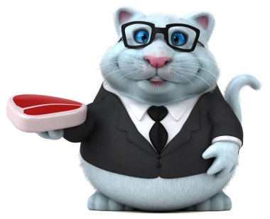 Et - 3d çizim ile eğlenceli çizgi film karakteri 