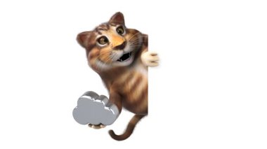 Bulut - 3d animasyon ile eğlenceli çizgi film karakteri