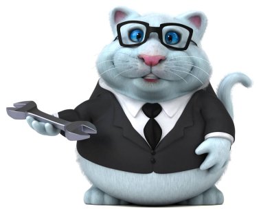 Komik çizgi film karakteri ile - 3d çizim aracı