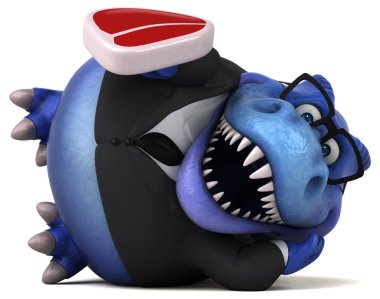 Et - 3d çizim ile eğlenceli çizgi film karakteri 