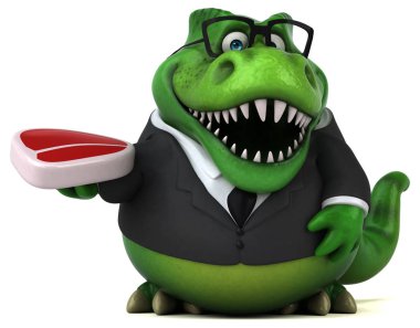 Et - 3d çizim ile eğlenceli çizgi film karakteri 