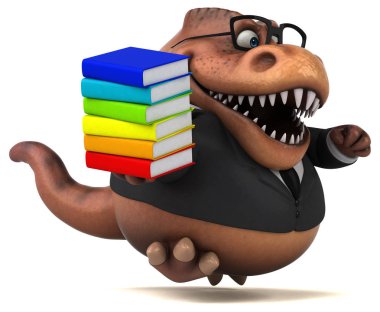 Komik çizgi film karakteri ile - 3d çizim kitapları