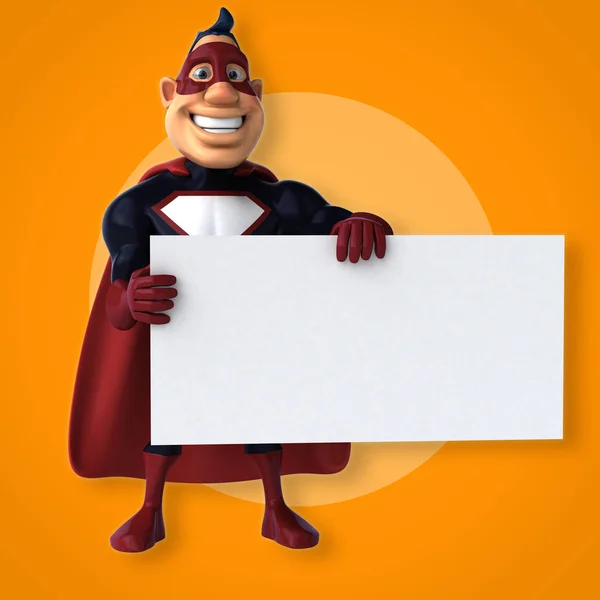 Fun Superhero Character Illustration — Stock Photo, Image