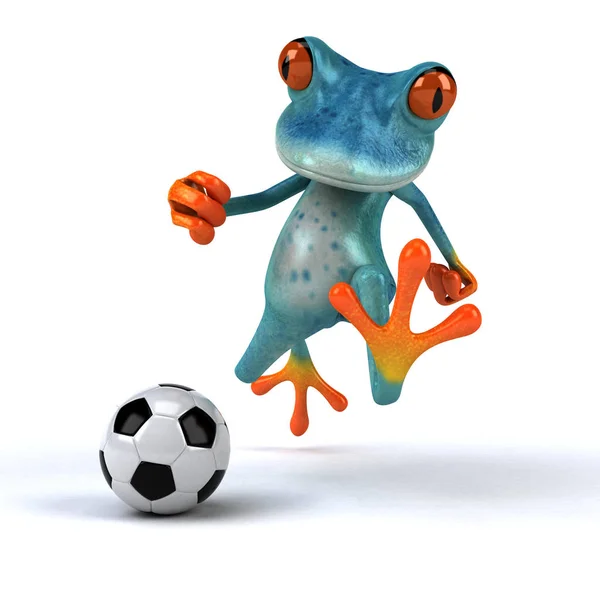 Fun Frog Ball Illustration — Stock Photo, Image