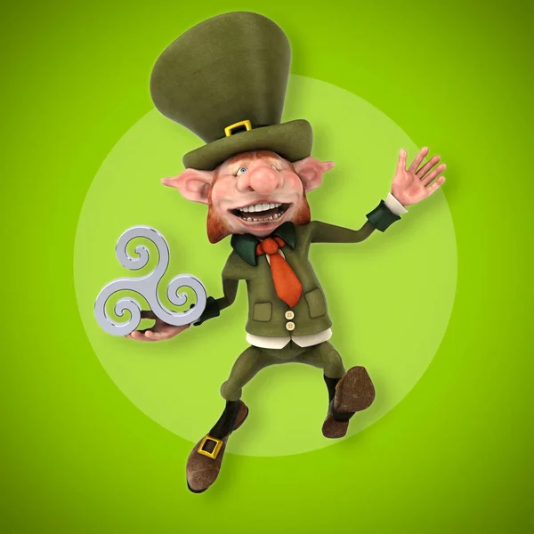 Diversão Leprechaun Ilustração — Fotografia de Stock