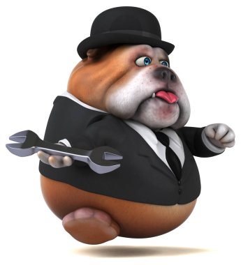 Eğlenceli çizgi film karakteri ile - 3d çizim aracı