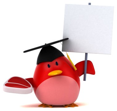 Et - 3d çizim ile eğlenceli çizgi film karakteri