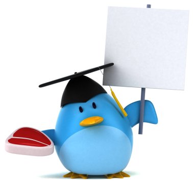 Et - 3d çizim ile eğlenceli çizgi film karakteri