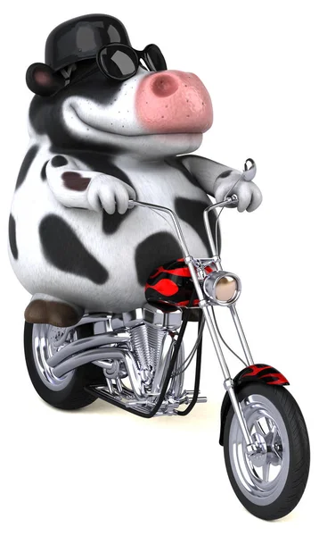 Personagem Desenho Animado Divertido Motocicleta Ilustração Imagens De Bancos De Imagens Sem Royalties