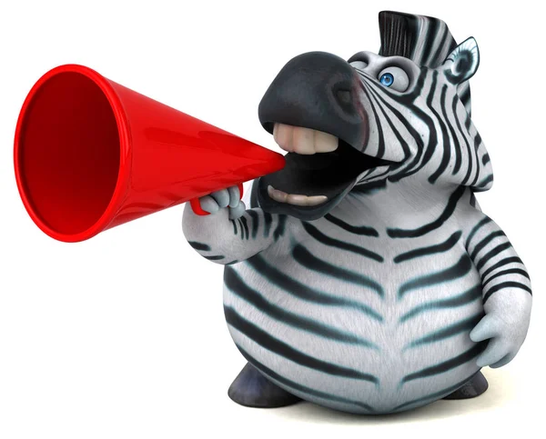 Rolig Zebra Illustration — Stockfoto