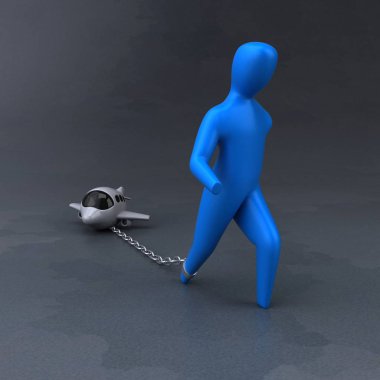 Yük sembol - 3d çizim