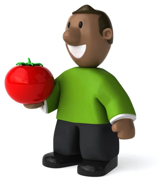 Facet Kreskówka Pomidorami Ilustracja — Zdjęcie stockowe