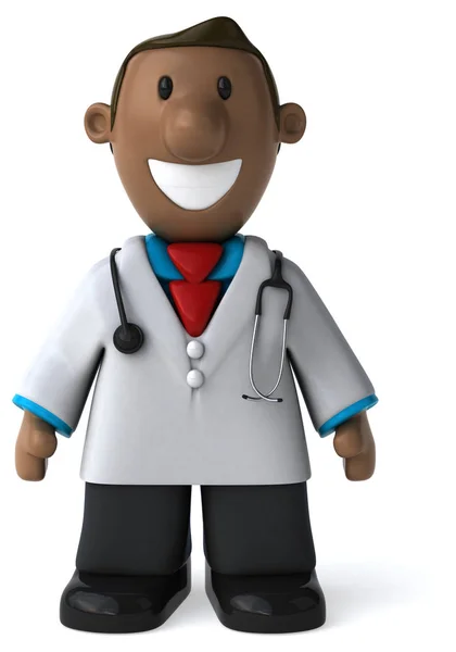 Divertido Personaje Médico Ilustración —  Fotos de Stock