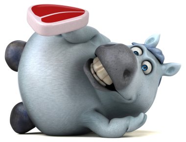 Et - 3d çizim ile eğlenceli çizgi film karakteri