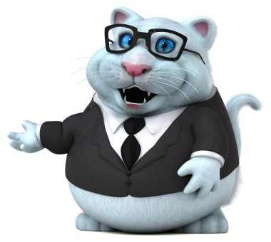 Eğlenceli çizgi film karakteri ile göz - 3d çizim 