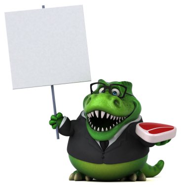 Et - 3d çizim ile eğlenceli çizgi film karakteri