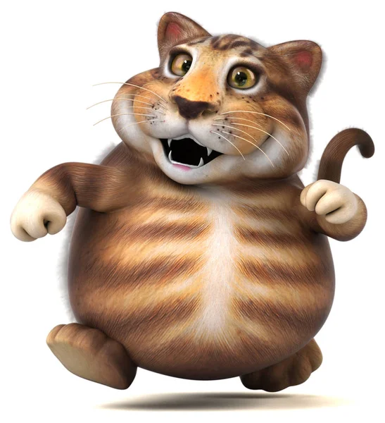 Fun Cat Character Illustration — Stock Photo, Image