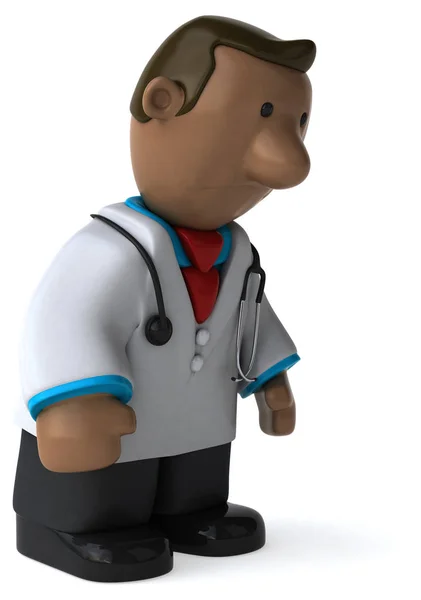 Personagem Médico Divertido Ilustração — Fotografia de Stock