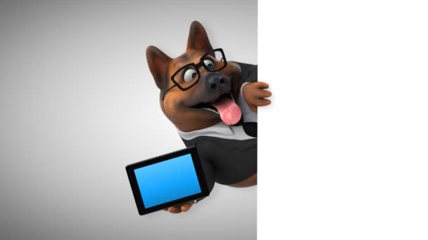 Fun Cartoon Character Dog Donut Animation — Stock Video © julos #212534450