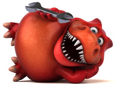 Eğlenceli çizgi film karakteri ile - 3d çizim aracı