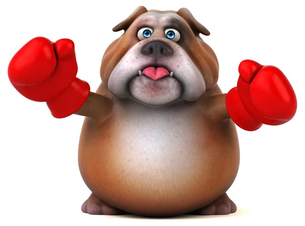 Divertido Personaje Bulldog Ilustración — Foto de Stock