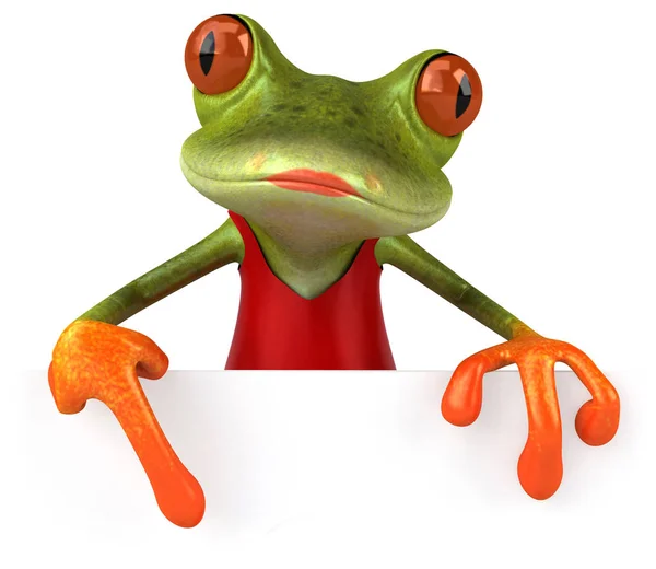 Fun Frog Εικονογράφηση — Φωτογραφία Αρχείου