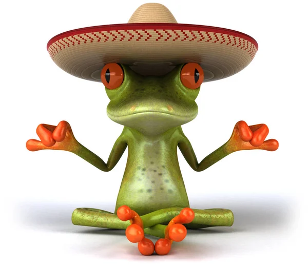 Fun Frog Character Illustration — Stock Photo, Image