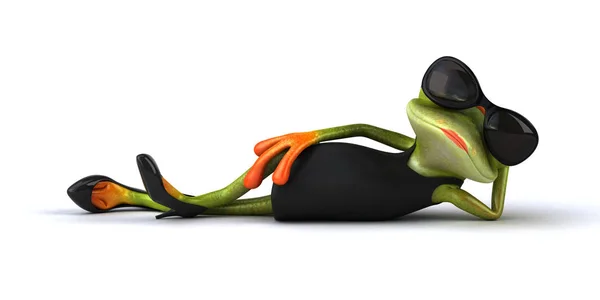 Fun Frog Character Illustration — Stock Photo, Image