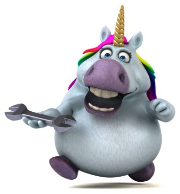 Eğlenceli çizgi film karakteri ile - 3d çizim aracı