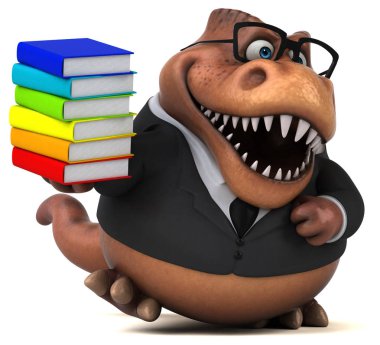 Eğlenceli çizgi film karakteri ile - 3d çizim kitapları