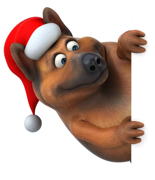 Zabawa Znak Święty Mikołaj Ilustracja — Zdjęcie stockowe