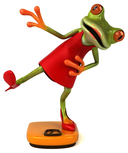 Fun Frog Charakter Illustration — Stockfoto