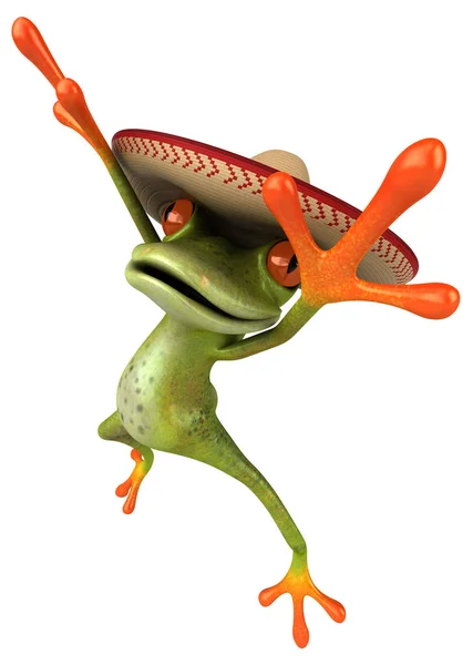 Fun Frog Character Illustration — Stock Photo, Image