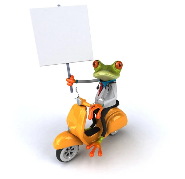 Grenouille Drole Sur Moto Image Libre De Droit Par Julos C