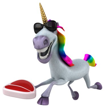 Et - 3d çizim ile eğlenceli çizgi film karakteri