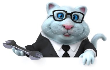 Eğlenceli çizgi film karakteri ile - 3d çizim aracı