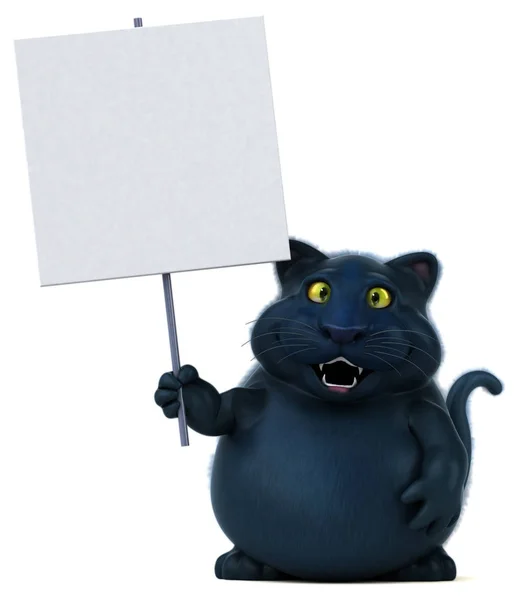 Black Cat Illustration — Stock Photo, Image