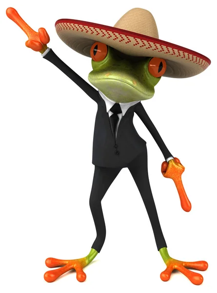 Fun Frog Character Illustration — Stock Photo, Image