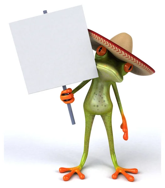 Fun Frog Character Illustration — Stock Photo, Image