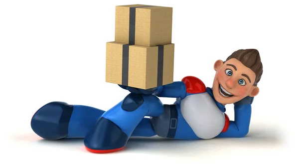 Kutuları Çizim Ile Süper Modern Süper Kahraman — Stok fotoğraf