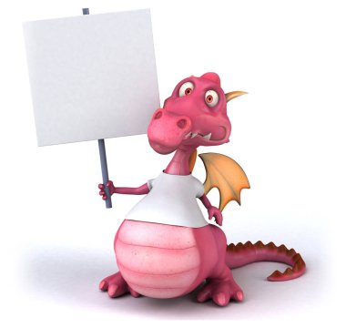 Fun dragon  - 3D Illustration
