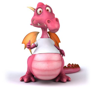 Fun dragon  - 3D Illustration