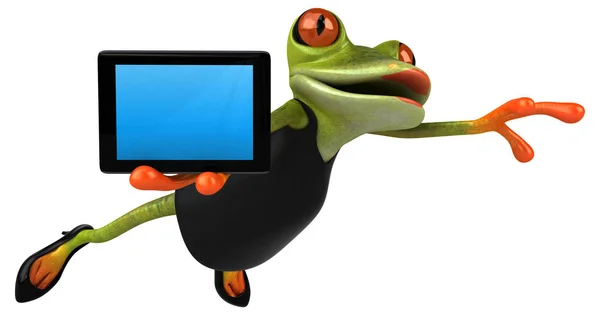 Fun Cartoon Character Computer Illustration — Stock Photo, Image