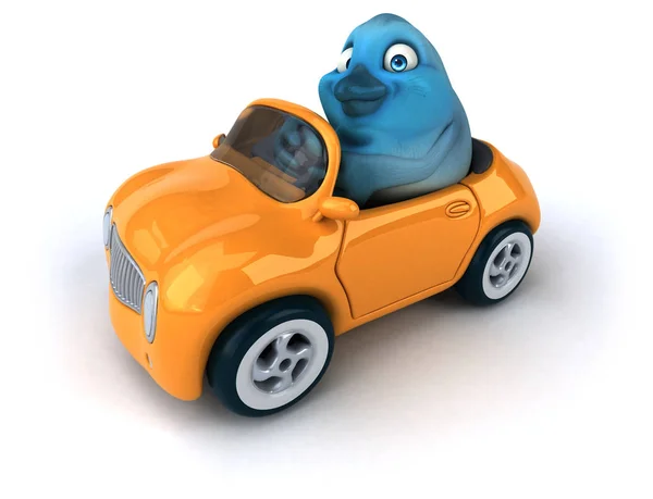 Fun Cartoon Character Car Illustration — Stock Photo, Image