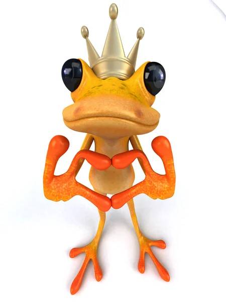 Fun Frog Charakter Illustration — Stockfoto