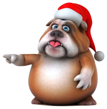 Eğlenceli bulldog - 3D İllüstrasyon