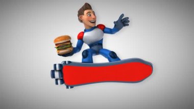 Burger - 3d animasyon ile süper modern süper kahraman