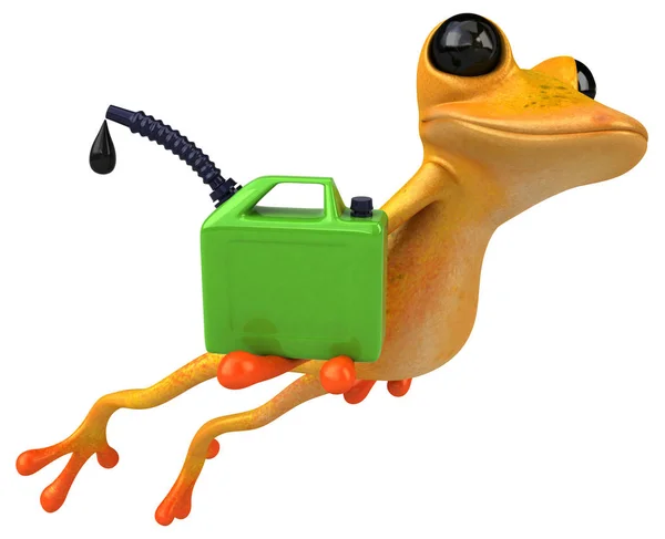 玩具油的青蛙 3D图解 — 图库照片