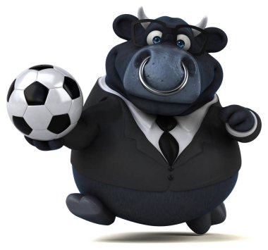 Toplu siyah boğa - 3D Görüntü